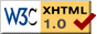 logo de validit du W3C pour le xHTML 1.0