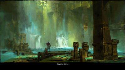 artwork Guild Wars 2, caverne dore
