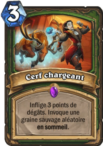 hearthstone, carte Cerf chargeant