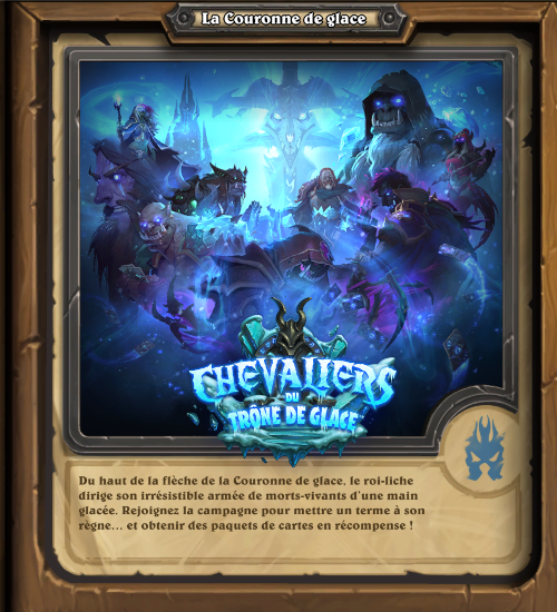 hearthstone, heroes of Warcraft : Chevaliers du trne de glace - La bataille pour la couronne de glace