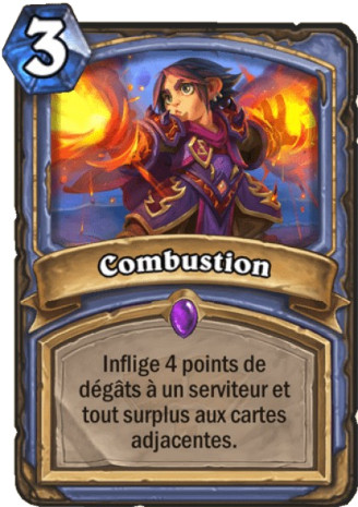 hearthstone, carte Combustion