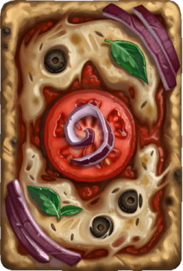 Hearthstone, heroes of Warcraft : dos de carte - Pierre  pizza