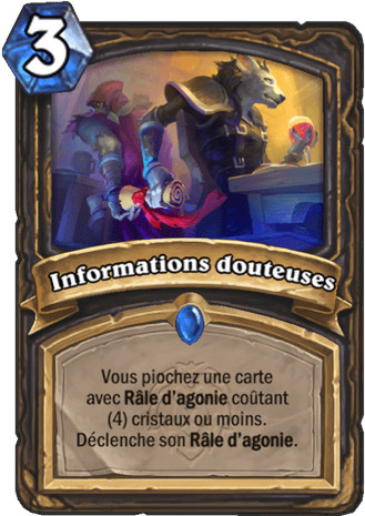 hearthstone, carte - Informations douteuses