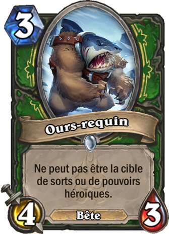 hearthstone, carte Ours requin