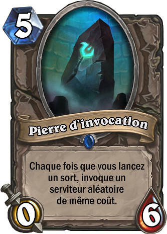 hearthstone, carte pierre d'invocation