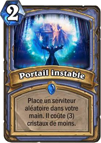 hearthstone, carte portail instable