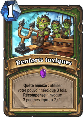 hearthstone, carte - Renforts toxiques